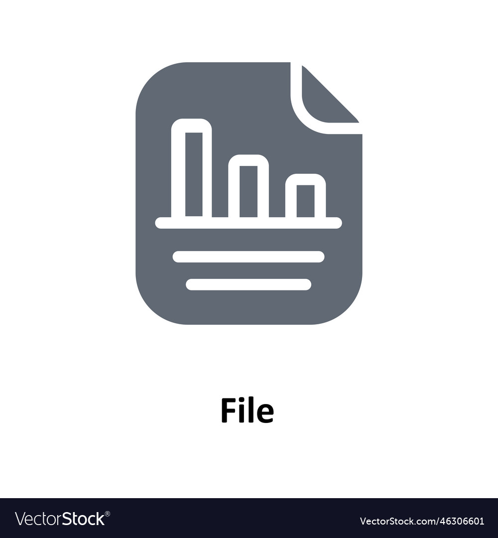File solid icons simple stock