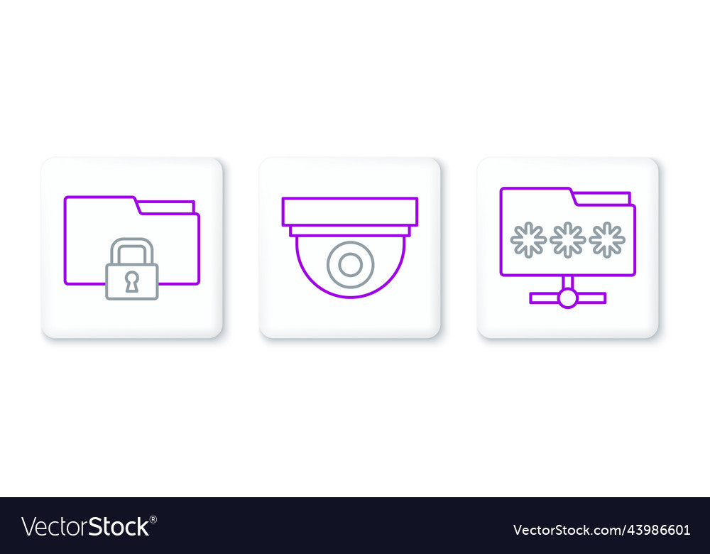 Set line folder with password and lock