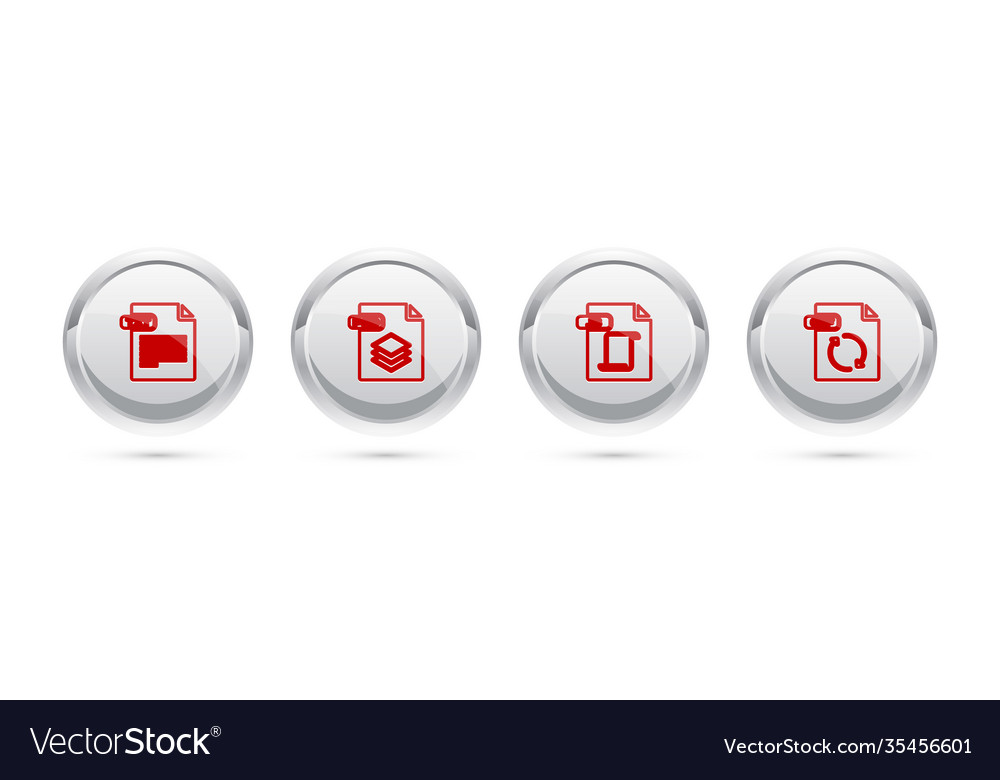 Set line txt file document psd js and gif vector image Set line txt file document psd js and gif