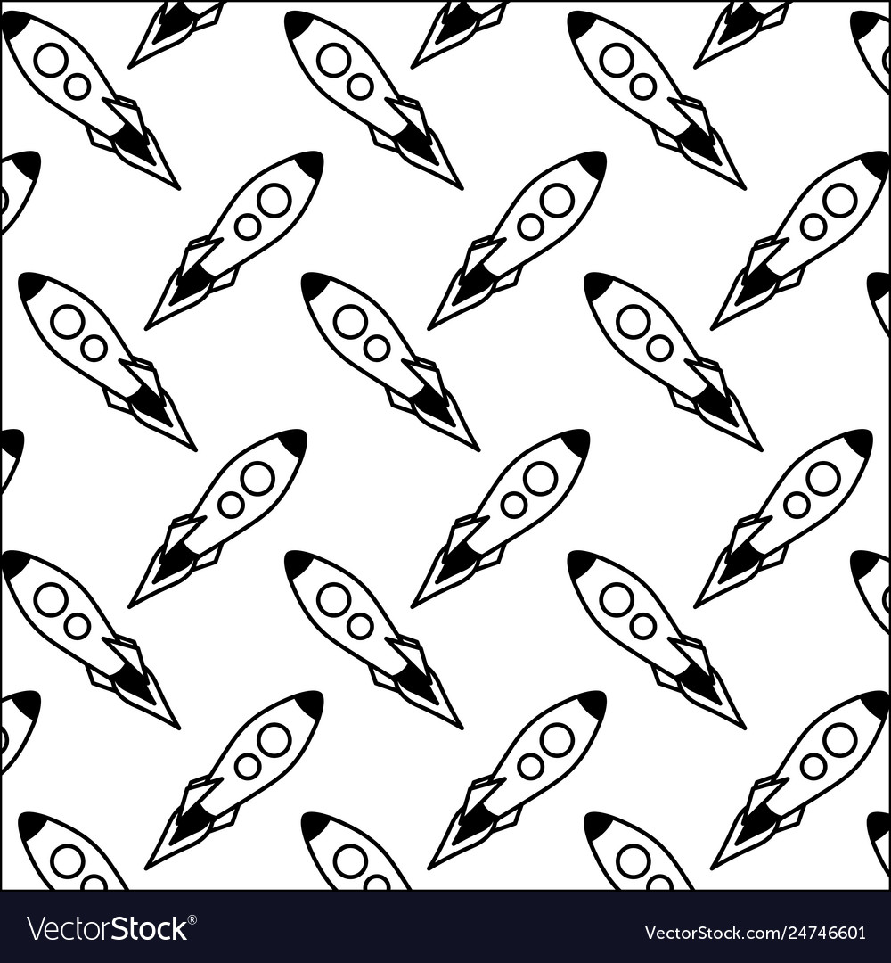 Startup rocket icon pattern