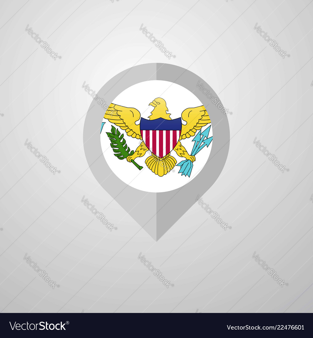 Virgin Islands Map Pointer