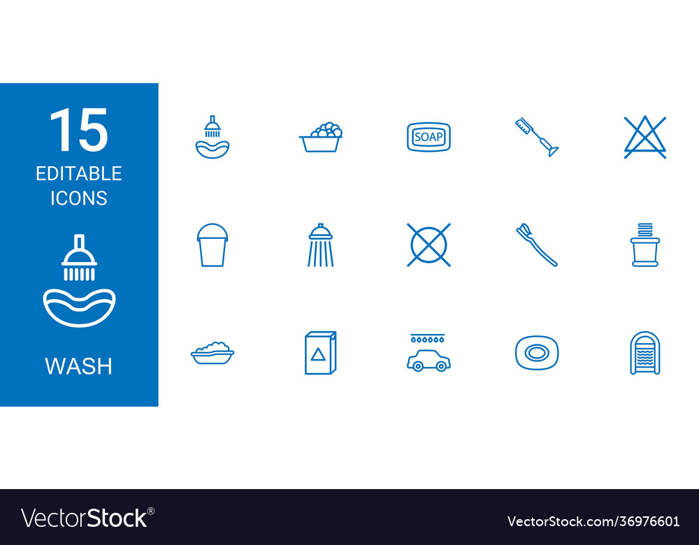 Wash icons