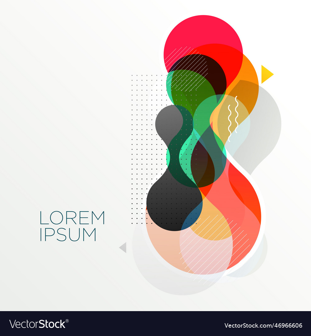 Abstract background with colored round element