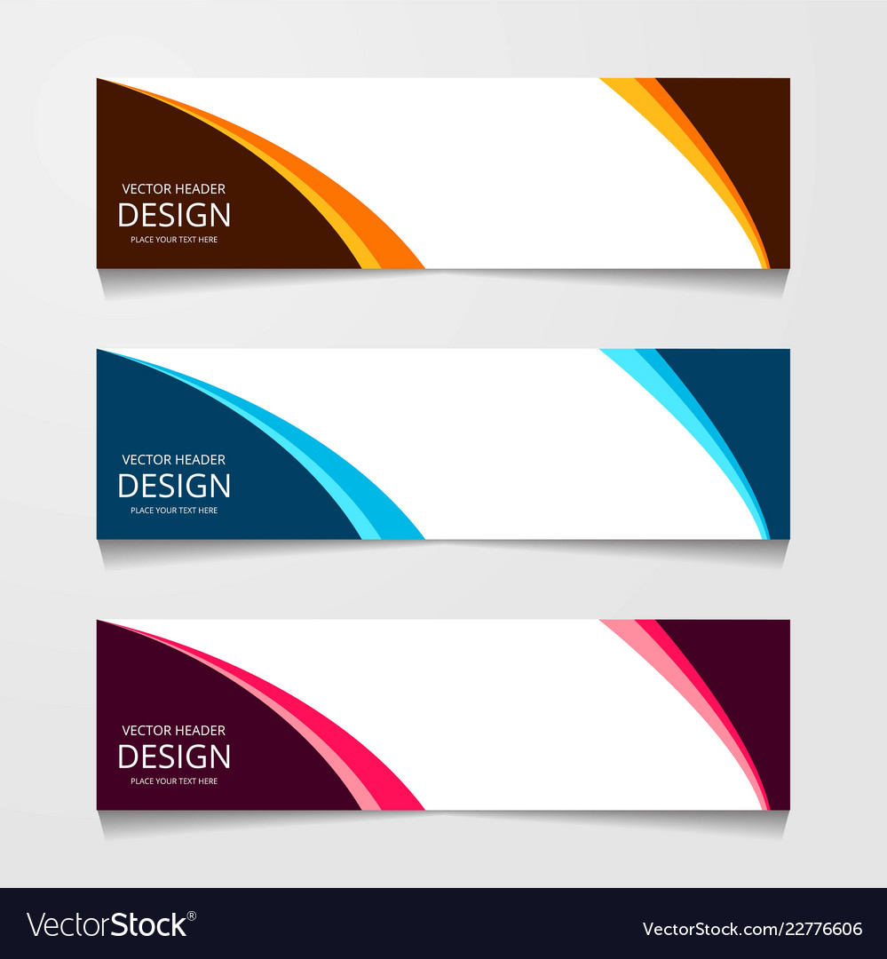 Abstract geometric design banner web template