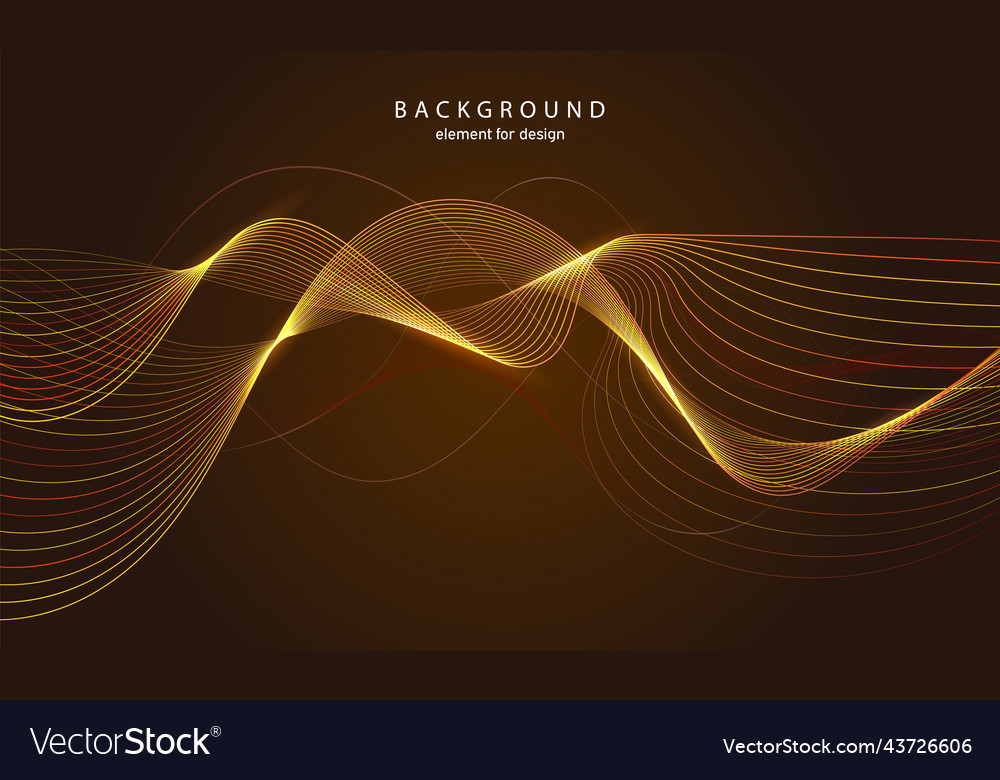 Abstract wave background element for design