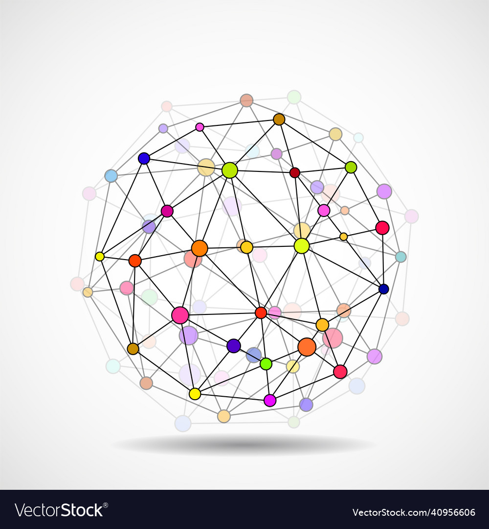 Abstract wireframe globe sphere network