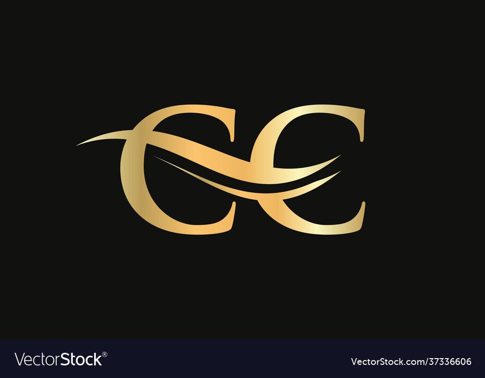 Cc linked logo for business and company identity Vector Image