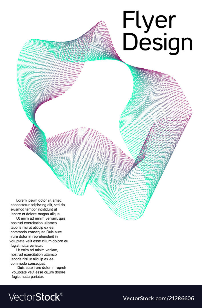 Cover design with abstract lines vector image Cover design with abstract lines