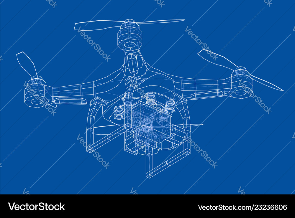 Drone concept Royalty Free Vector Image - VectorStock