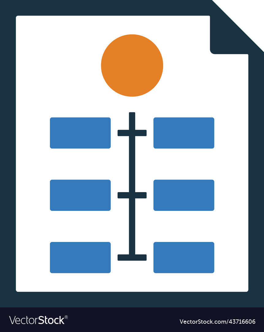 Flowchart workflow analytics icon glyph style eps