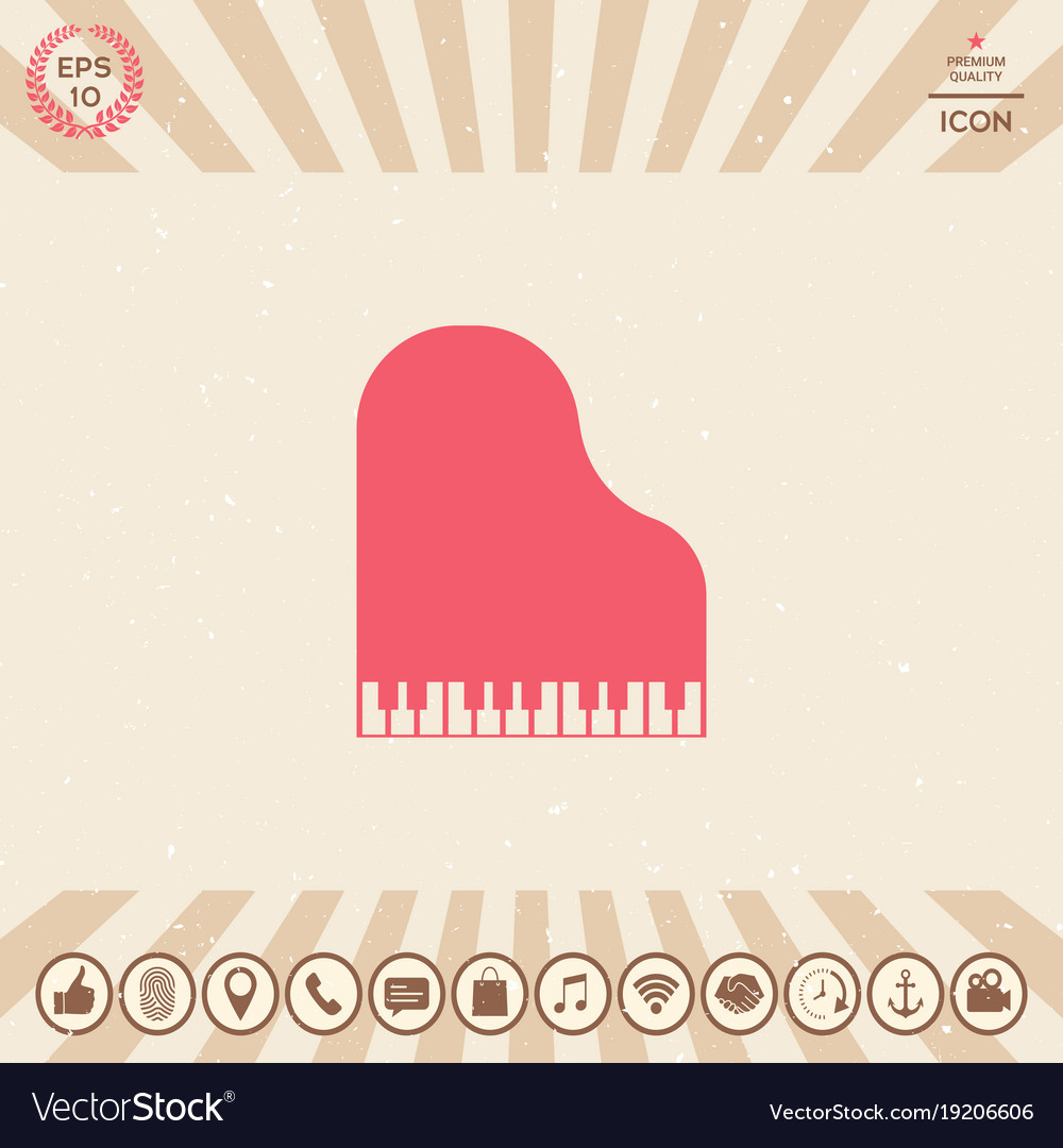 Grand piano icon