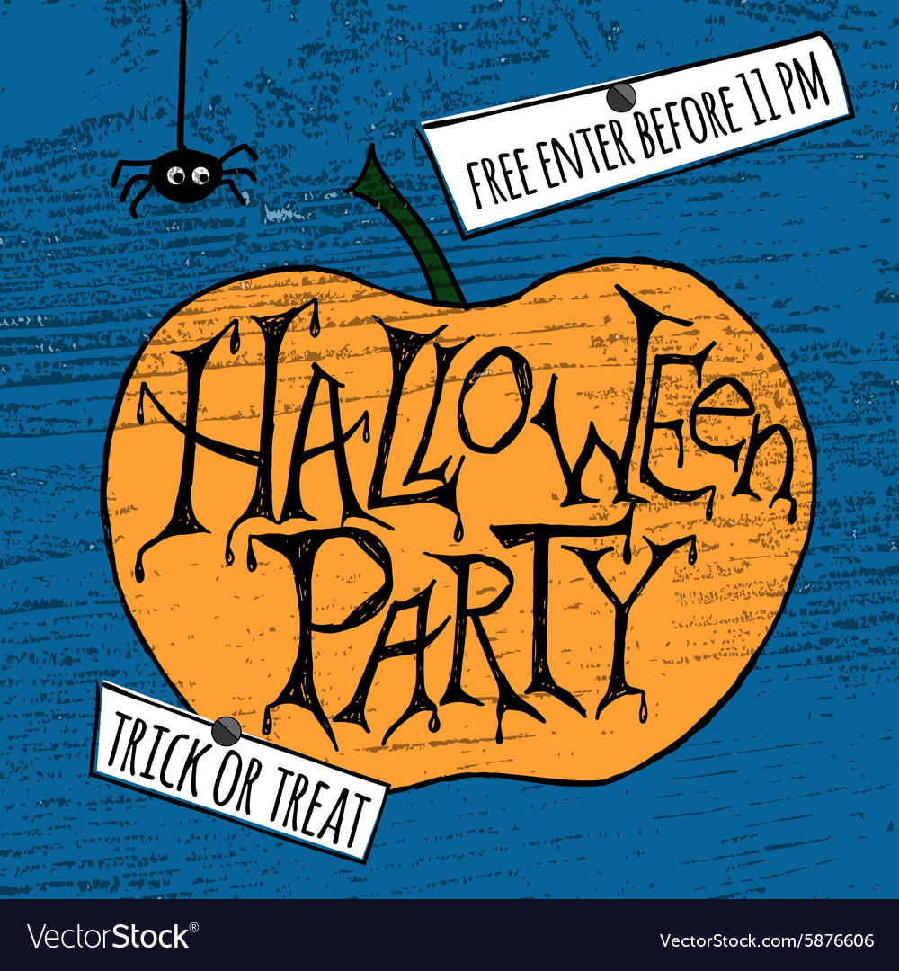 Happy halloween party poster