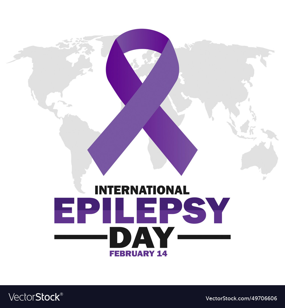 International epilepsy day Royalty Free Vector Image