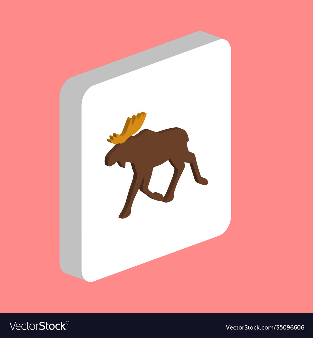Moose simple icon symbol design template for web