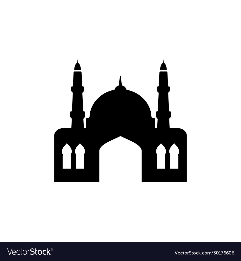 Mosque graphic design template isolated Royalty Free Vector