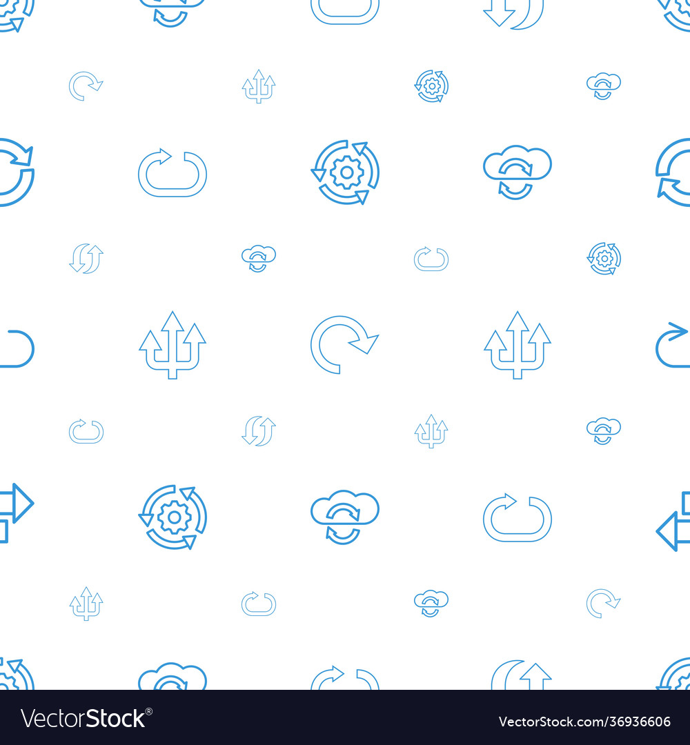 Reload icons pattern seamless white background