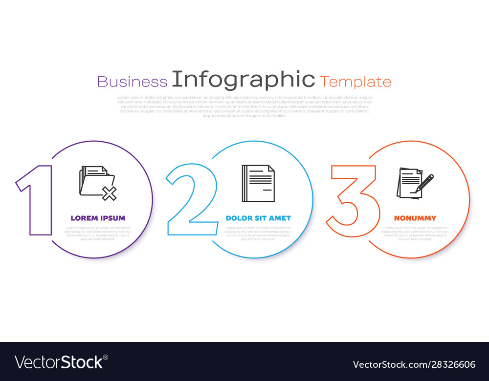 Set line delete folder file document and blank vector image Set line delete folder file document and blank