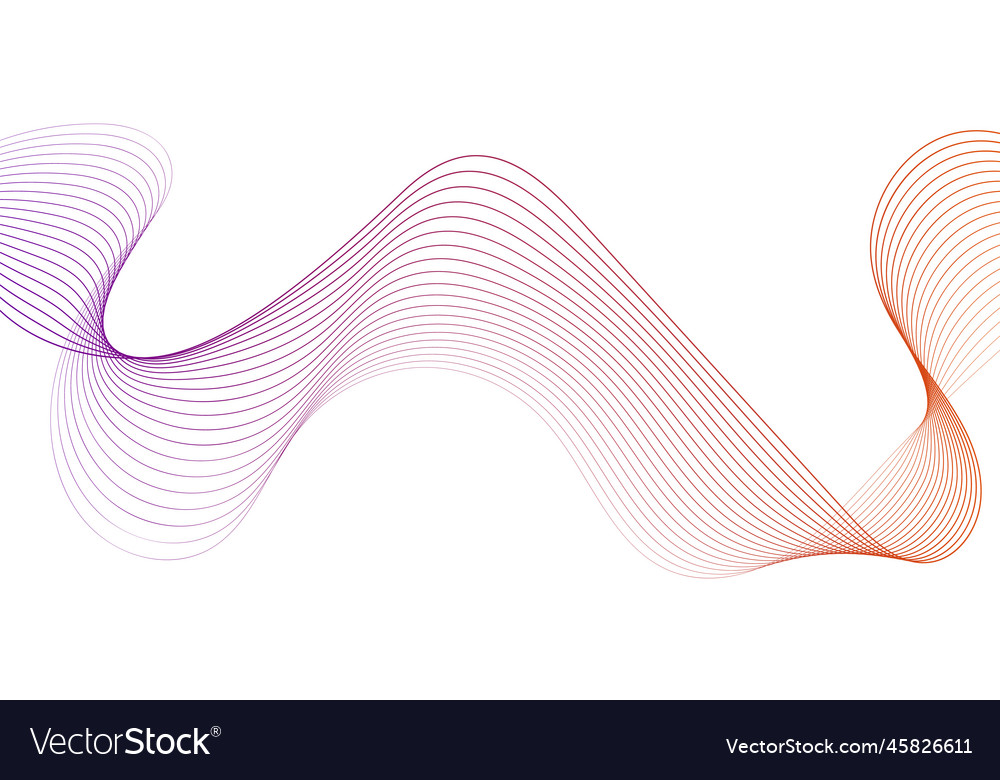 Abstract colorful wave element for design vector image Abstract colorful wave element for design