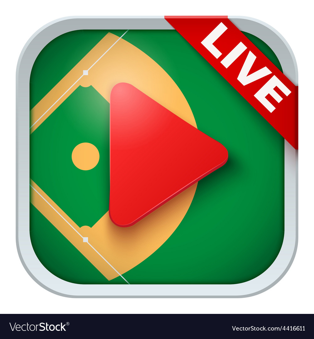 Application icon for live sports broadcasts