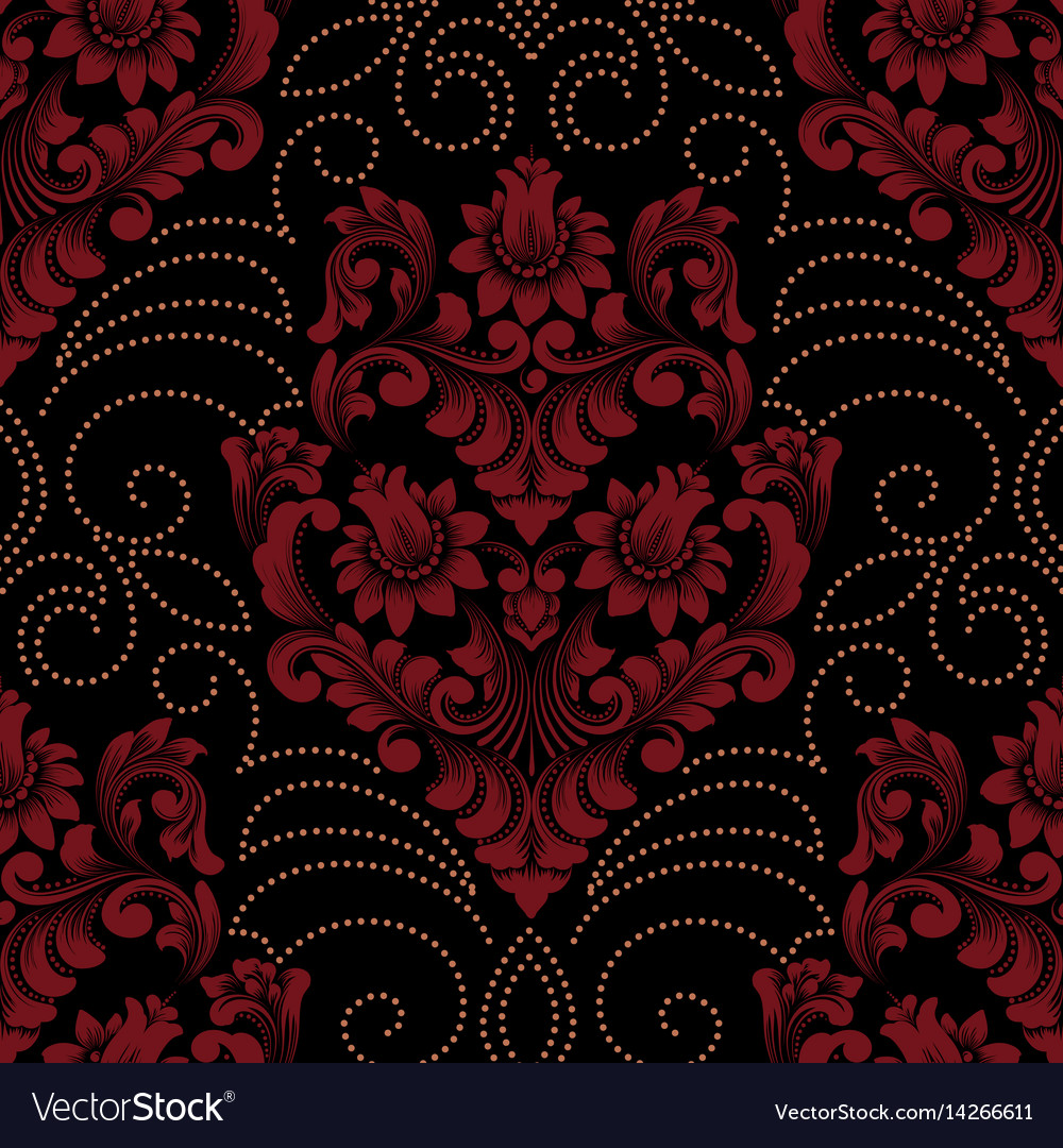 Elegant Damask Floral Pattern