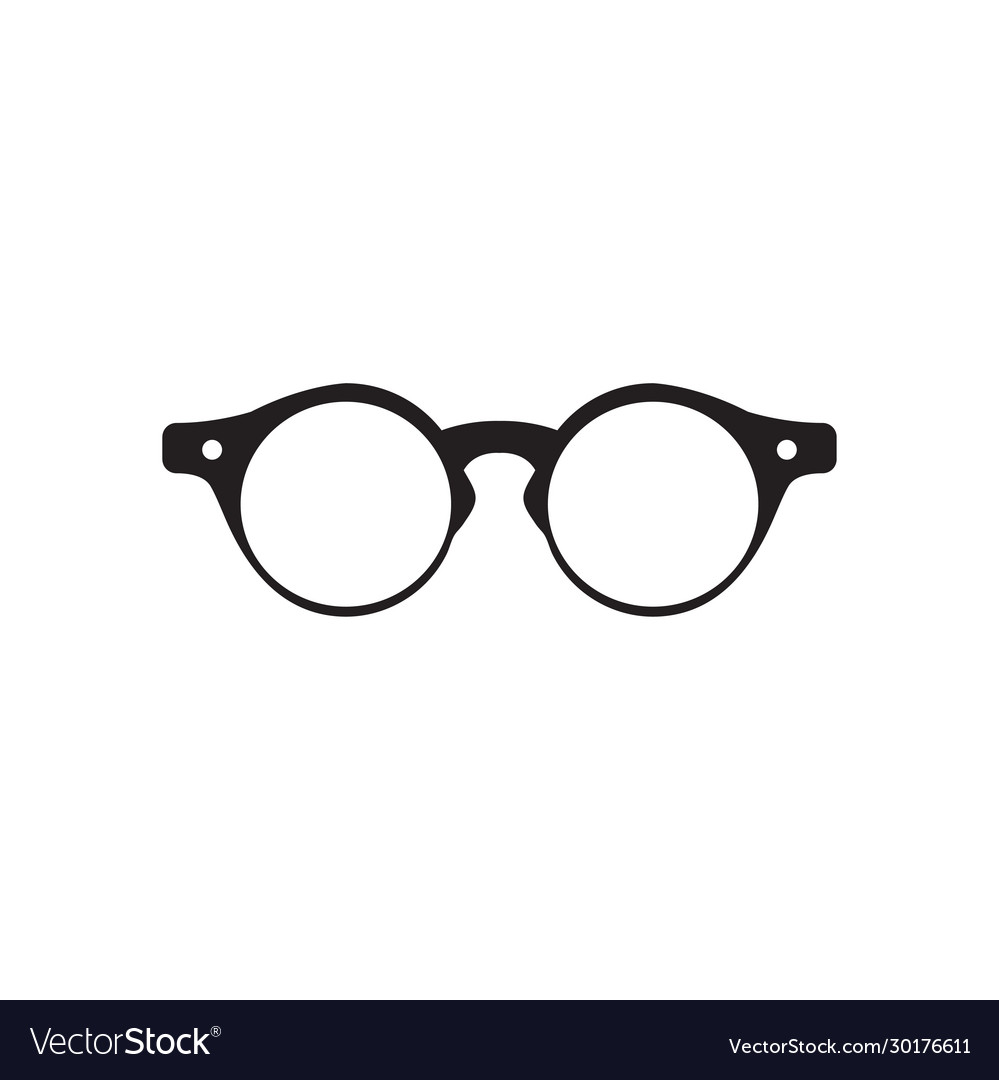 Glasses graphic design template isolated