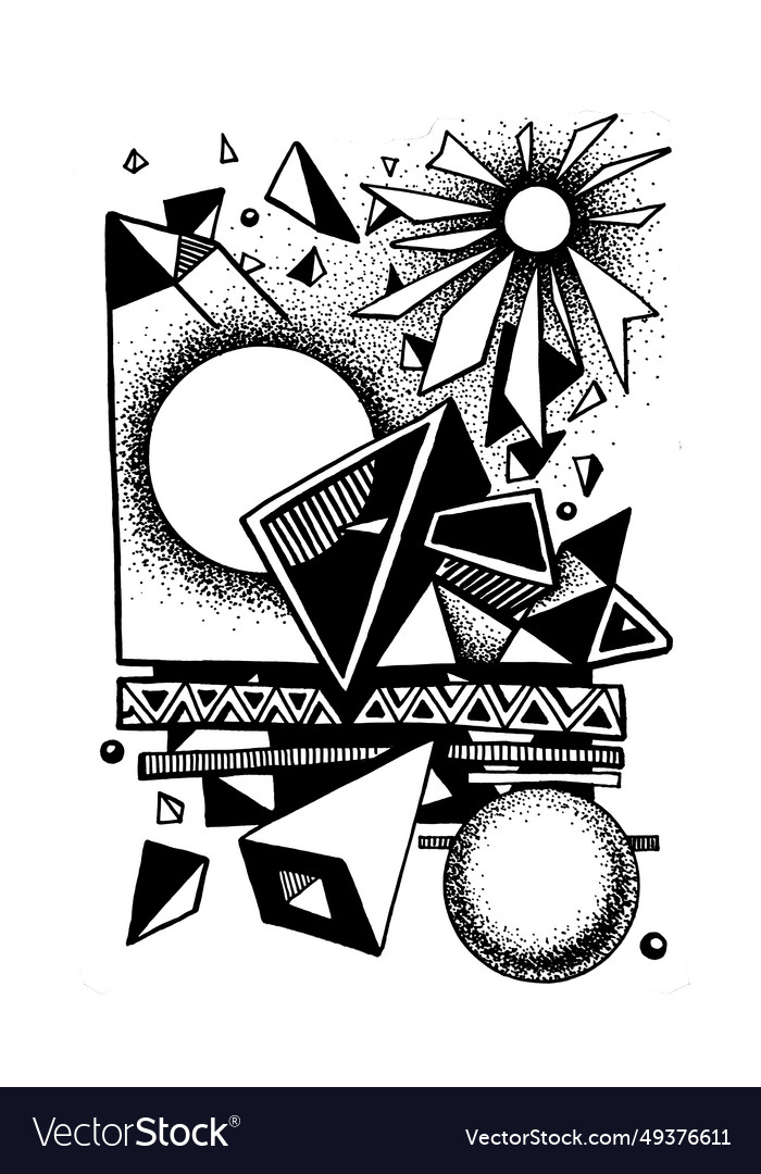 Graphical abstract with geometric vector image Graphical abstract with geometric