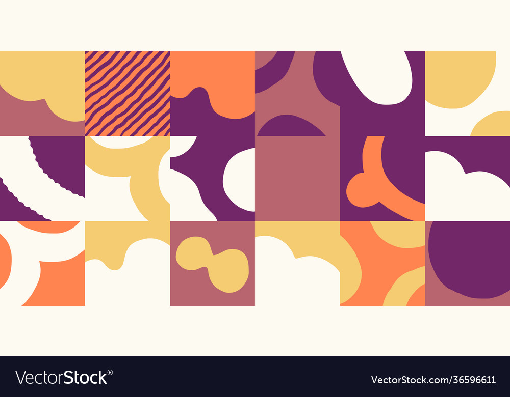 Hand-drawn abstract pattern design vector image Hand-drawn abstract pattern design