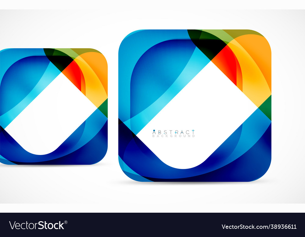 Minimal background abstract square shape vector image Minimal background abstract square shape