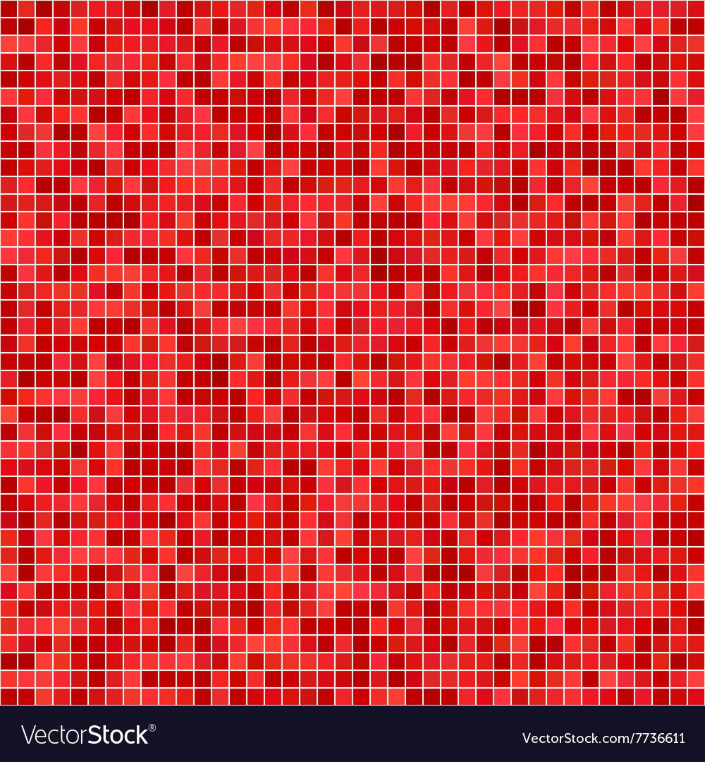 Red pixel mosaic background