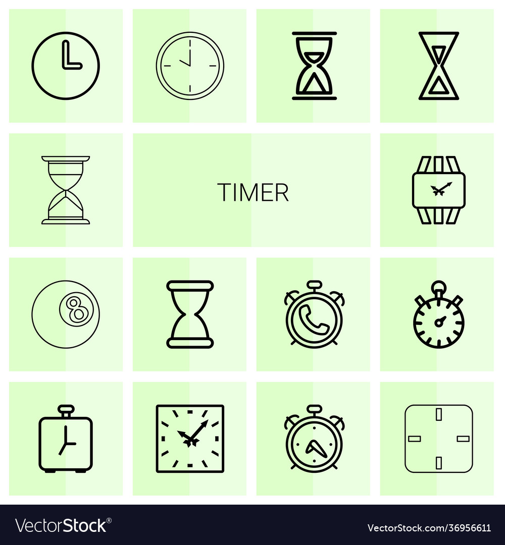 Timer icons