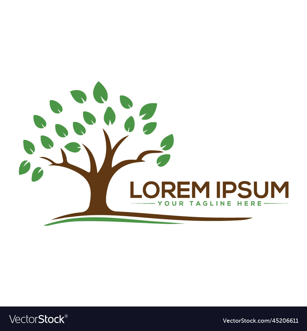 Tree logo design Royalty Free Vector Image - VectorStock