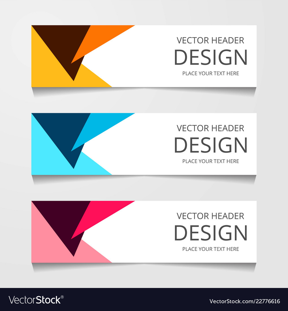 Abstract Geometric Design Banner Web Template Vector Image