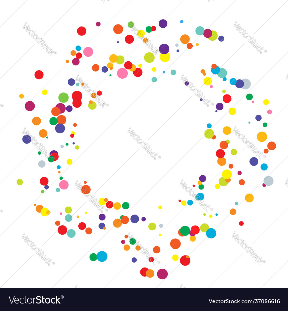 Random dots circles design element speckles vector image Random dots circles design element speckles