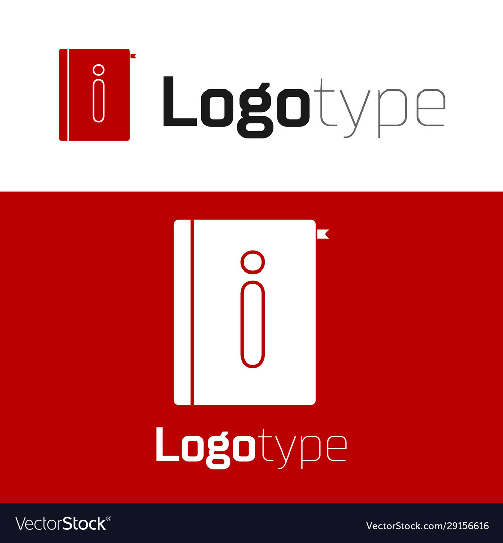 Red user manual icon isolated on white background vector image Red user manual icon isolated on white background