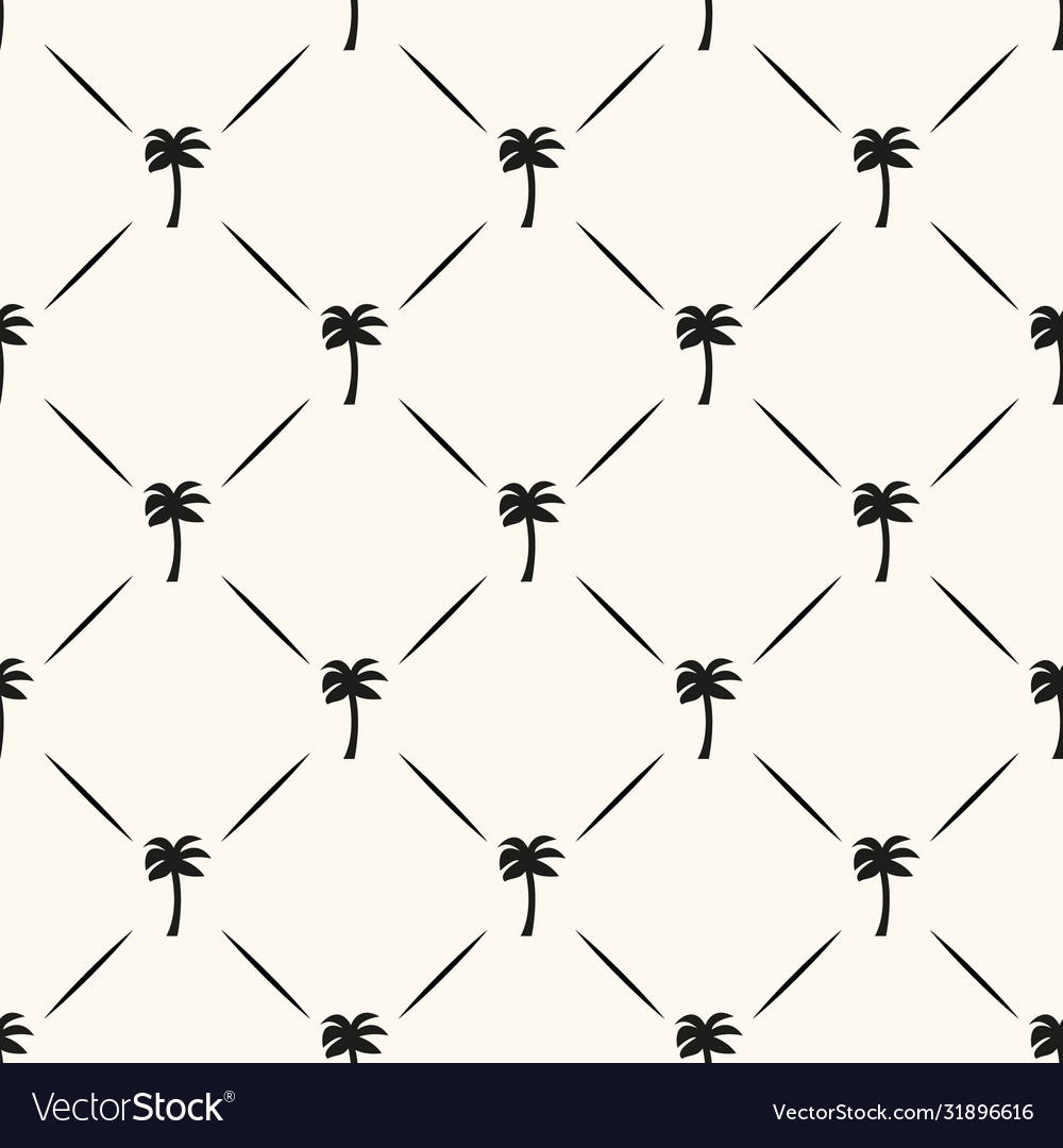 Seamless geometric tropical pattern vector image Seamless geometric tropical pattern