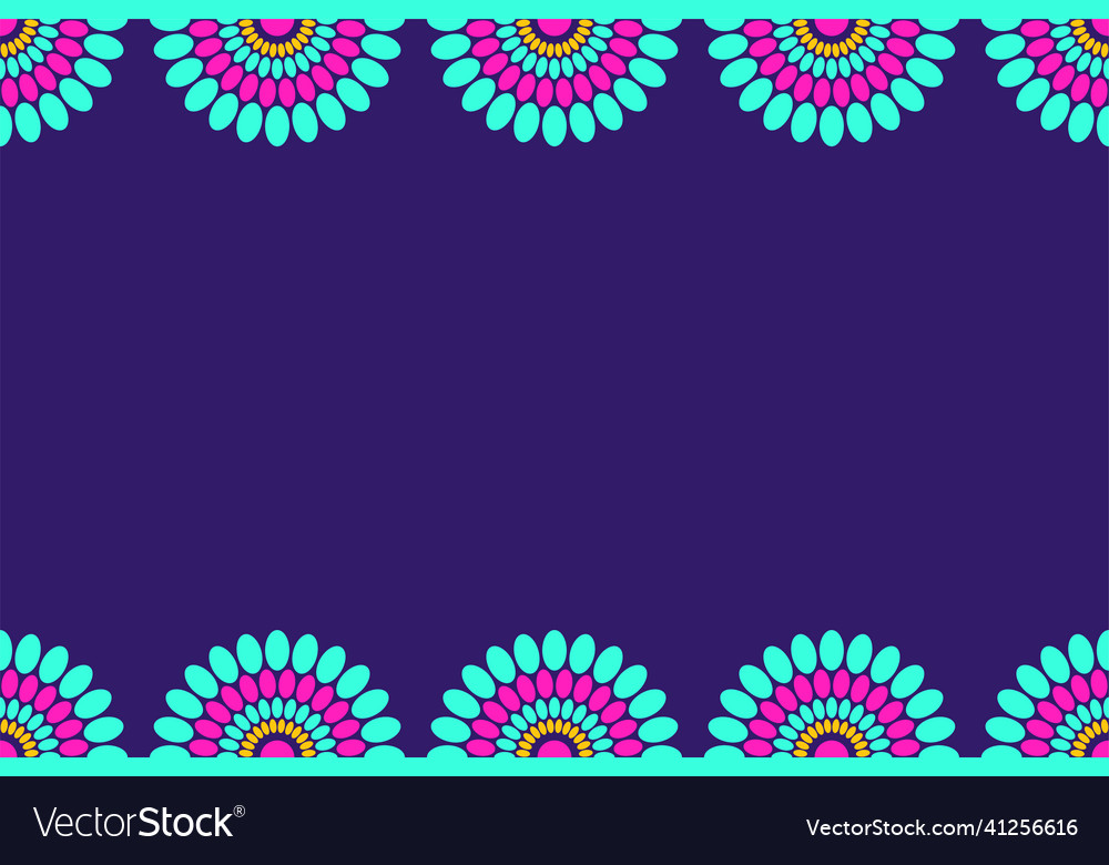 Nahtlose horizontale Randmuster mit Kreisen vector image Nahtlose horizontale Randmuster mit Kreisen