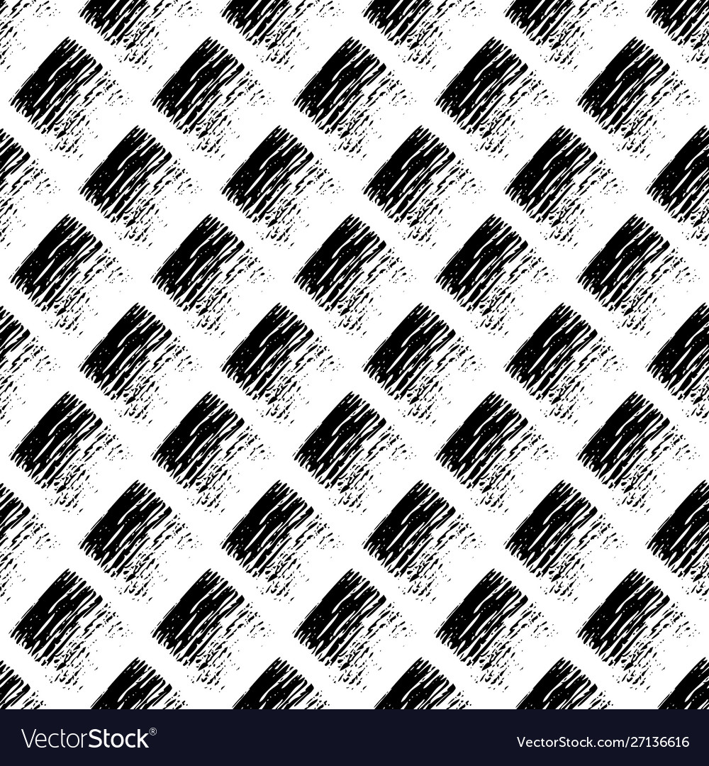 Seamless pattern hand drawn with scribble smear