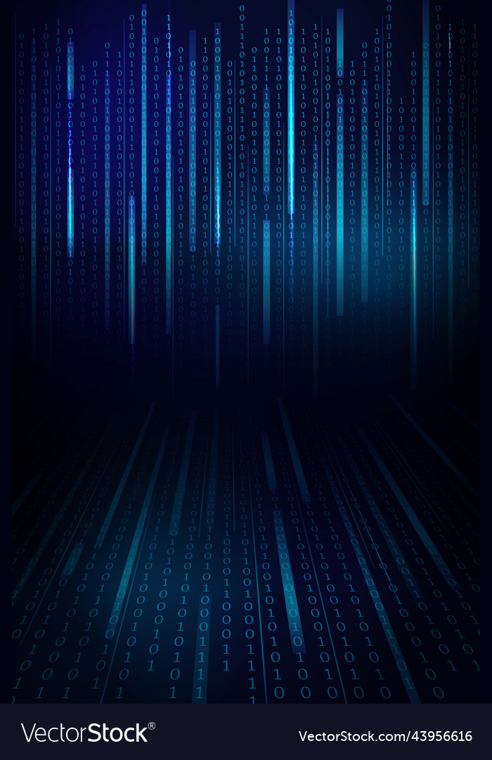 Stream von binären Code-Design vector image Stream von binären Code-Design