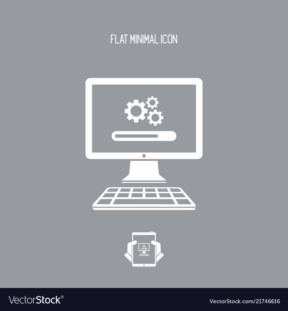 Upgrade settings computer icon