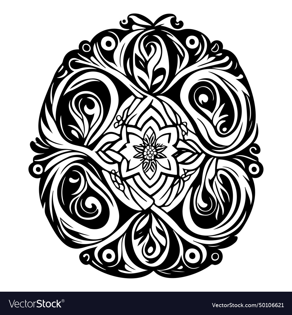 Batik pattern ornament design element