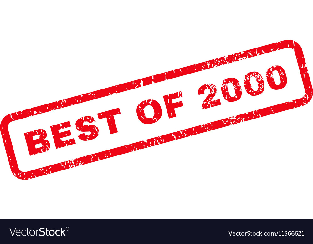 Best of 2000 text rubber stamp