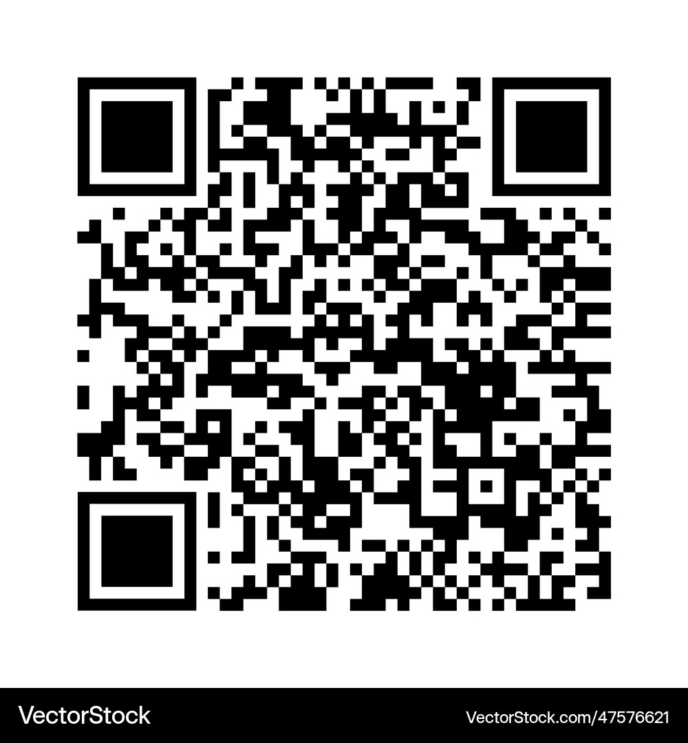 Black white qr code quick response Royalty Free Vector Image