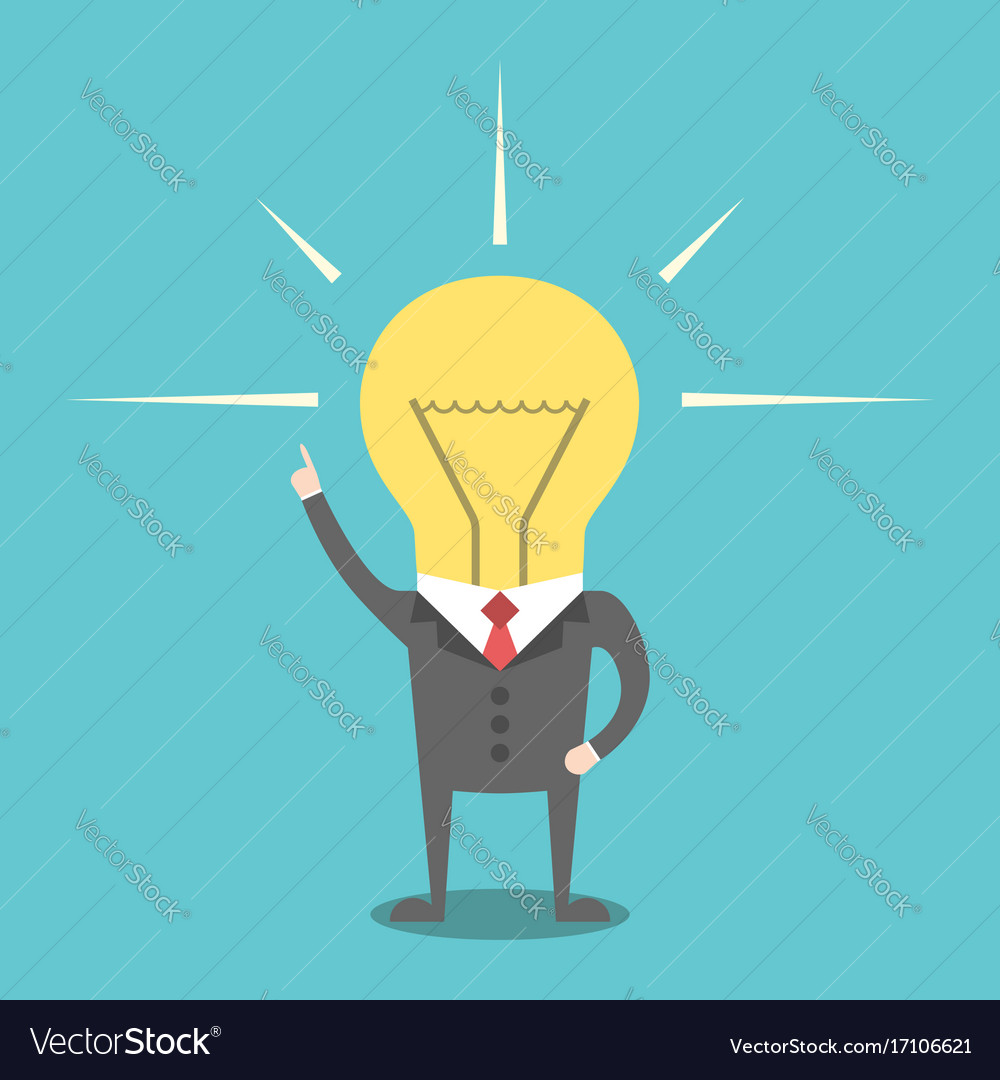 Image result for light bulb with head