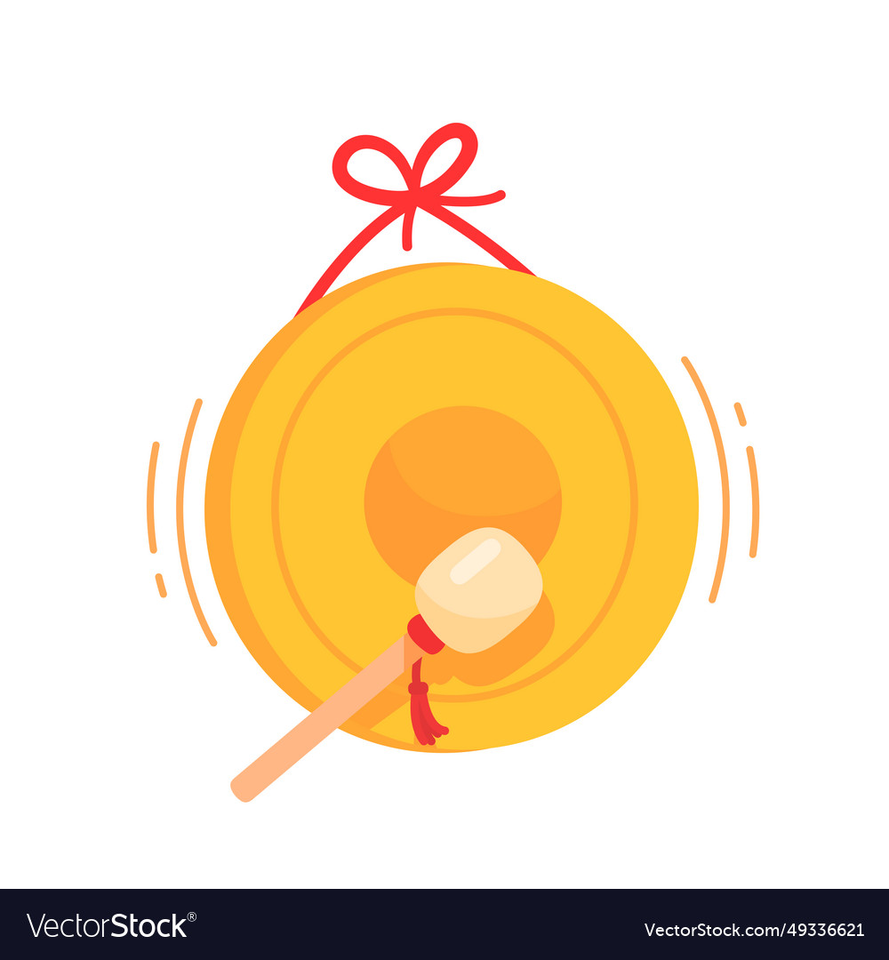 Chinese gongs and sticks for hitting them to make
