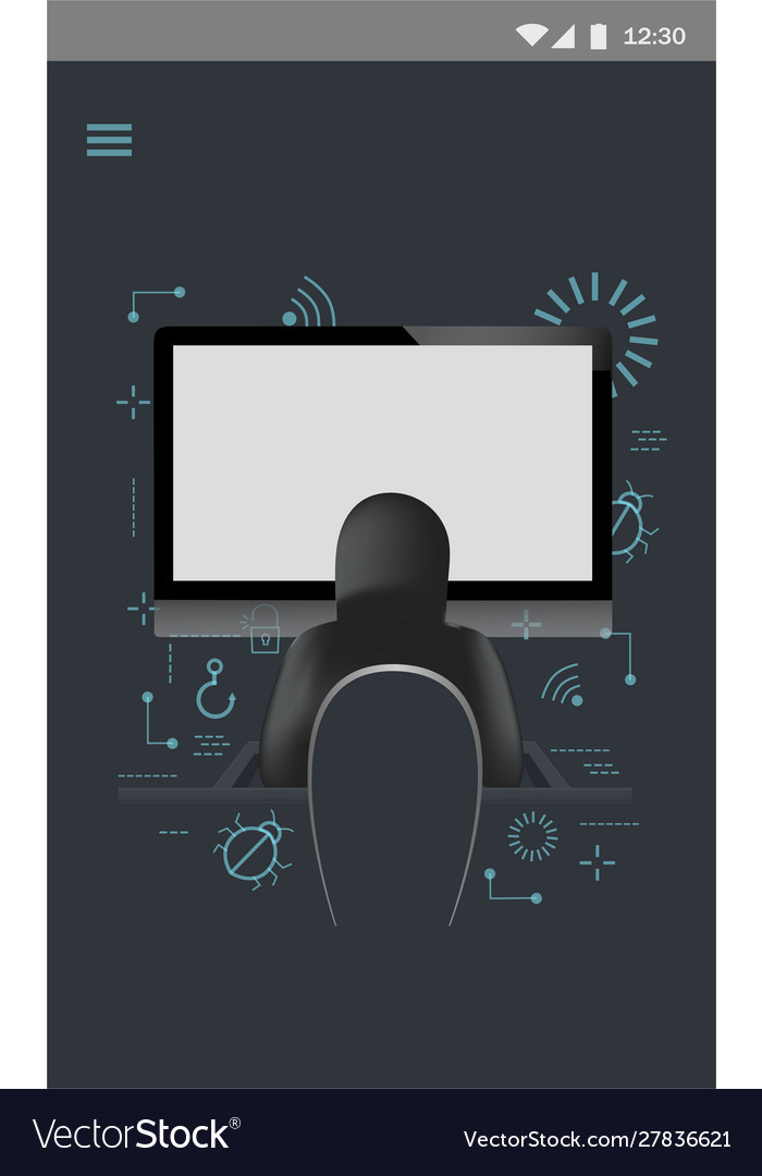 Computer hacker isolated