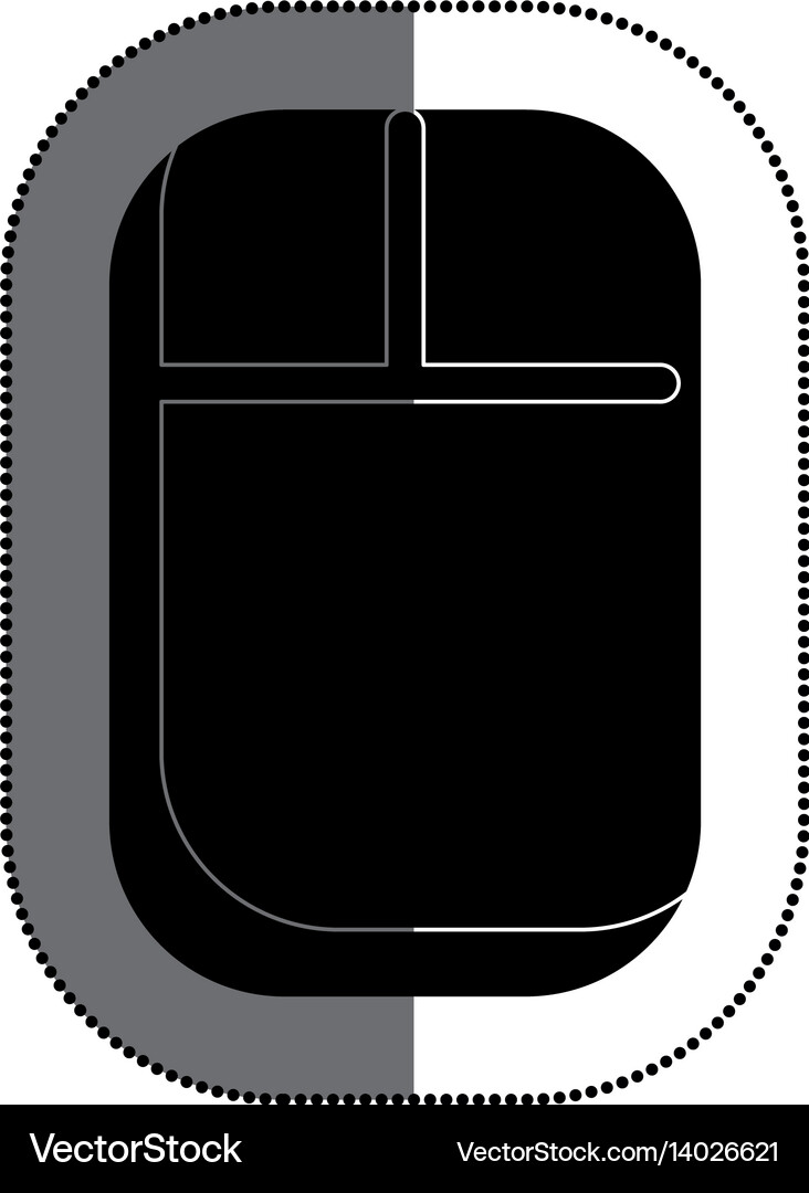 Computer mouse isolated icon Royalty Free Vector Image
