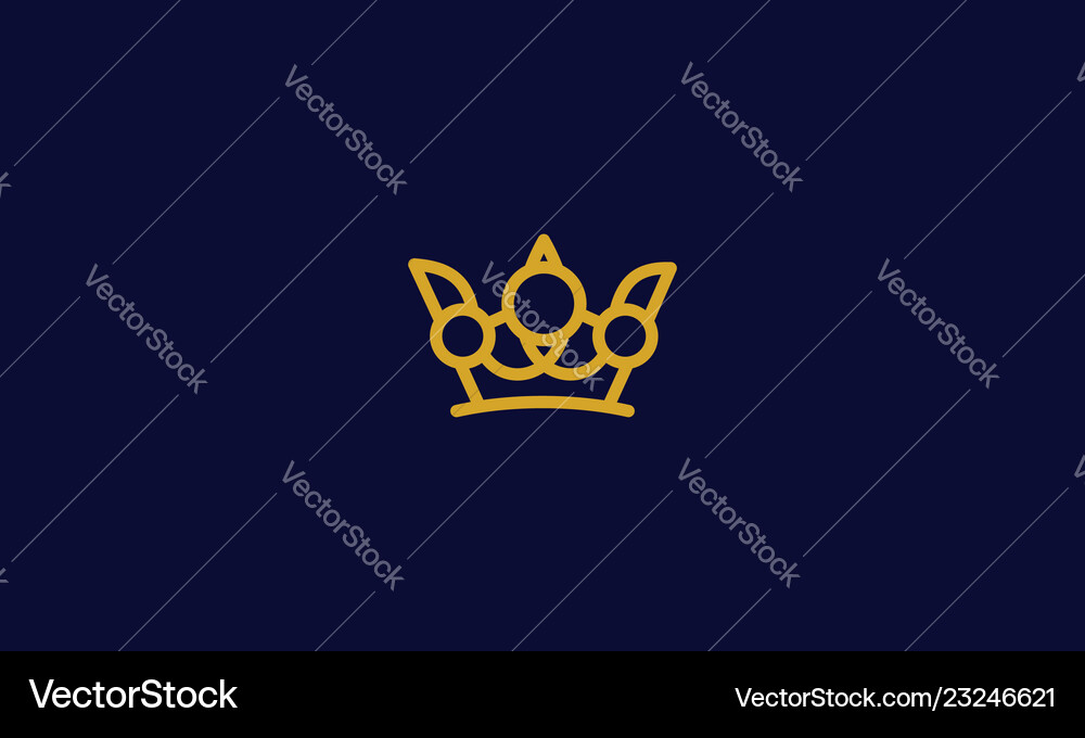 Crown logo icon Royalty Free Vector Image - VectorStock