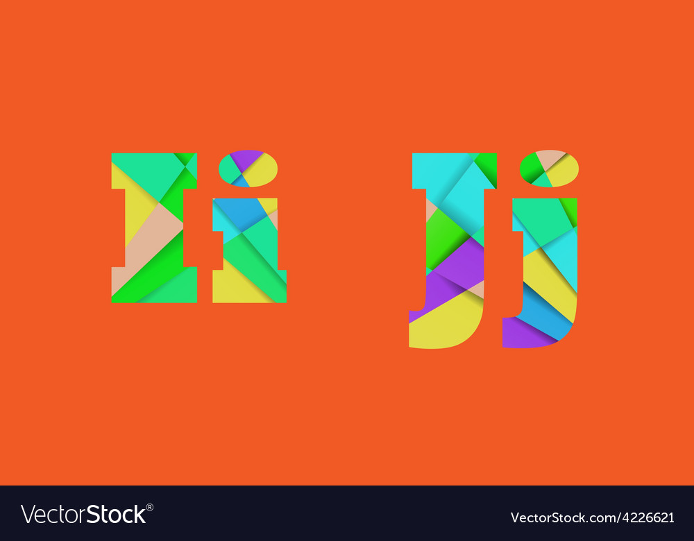 Cut into several parts within font ij