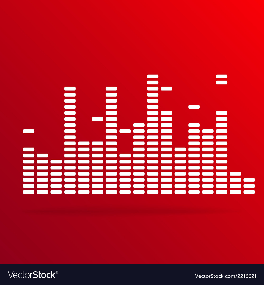 Digital Red Equalizer Background