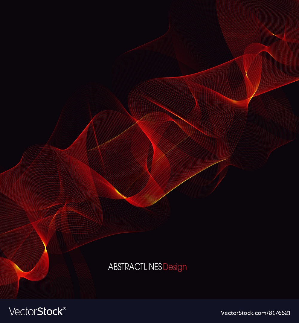 Dynamic Red Line Abstract Background